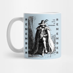 Remember Remember Guy Fawkes Day Vintage Illustration Mug